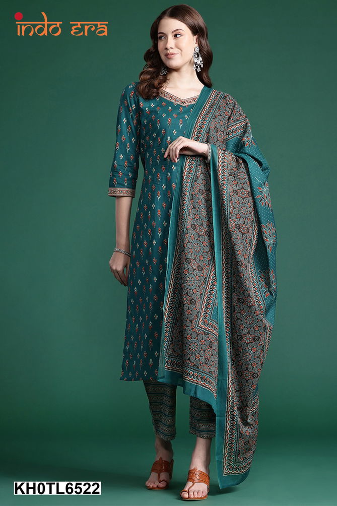 2509 Indo Era Daily Wear Cotton Printed Kurti With Bottom Dupatta Wholesale Price In Surat
